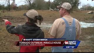 Tornado skips over familys home [upl. by Ahsiek]