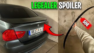 HECKSPOILER für BMW E90 mit ABE 😳 Anbau Tutorial [upl. by Bbor]