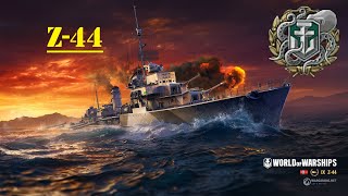 Wows Blitz Random Battle with Z44 135K 【World Record】 [upl. by Uolymme]