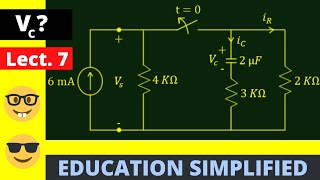 Transient Analysis Obtain Vc Num 6  Electrical Engineering [upl. by Wolff191]