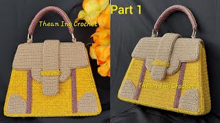 Goyard Saigon bag crochet part 1 [upl. by Oatis450]