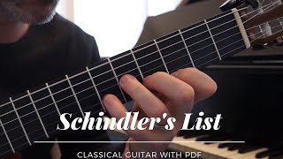 Schindlers List John Williams on Classical Guitar pdf [upl. by Aldus857]