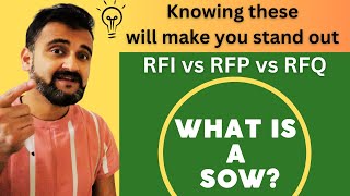 Knowing these 4 terms will make you stand out in IT  RFI vs RFP vs RFQ vs SOW [upl. by Aihsenet]