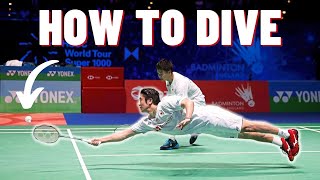 How To Dive In Badminton  A Complete StepByStep Tutorial [upl. by Afnin]