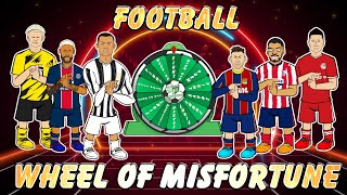 😲Football Wheel of Misfortune😲 Feat Ronaldo Messi Neymar Haaland Lewandowski more Frontmen 27 [upl. by Annawot]