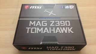 MSI MAG Z390 Tomahawk Unboxed  A good no frills motherboard [upl. by Krute711]