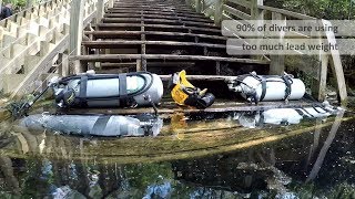 Weight Checking for Steel Cylinders and Drysuit  Sidemountingcom [upl. by Anyale]