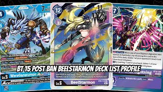 Post Ban Beelstarmon Deck List Profile BT15 [upl. by Eiddal403]