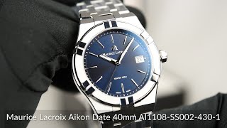 Maurice Lacroix Aikon Date 40mm AI1108SS0024301 [upl. by Rattray]