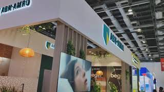 ABN AMRO Bank Booth on Sibos swift finance [upl. by Layton]