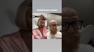 Hairdresser reacts to an amazing DIY hair cutting video [upl. by Nomrac]