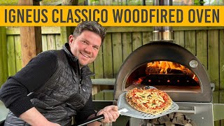 Igneus Classico Wood Fired Pizza Oven  Review amp First Cook [upl. by Iorio]