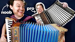 Learning the Accordion w a Pro [upl. by Nas]