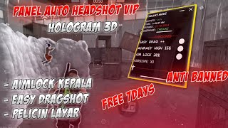 UPDATE PANEL FF‼️HOLOGRAM 3D NO VPN✅  AUTO HEADSHOT AIMLOCK TERBARU  ANTI BANNED 100 WORK [upl. by Boorer]