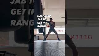 HALFSTEP JAB  Get in and out of range to land the Jab 🥊 boxingtutorial boxingtraining boxing [upl. by Eesac185]