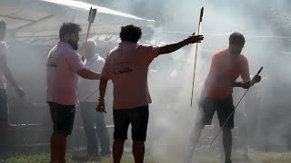 Cangas del Narcea 2016  Tirada a mano  Peña LEstruendu [upl. by Doralin417]