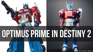 Optimus Prime  Transmog Design  Destiny 2 Fashion [upl. by Yerag568]