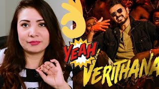 Bigil  Verithanam Video Song Reaction by Sonia HayMon  Thalapathy Vijay [upl. by Cynar]