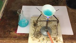 Evaporation of copper sulfate [upl. by Selrahc201]