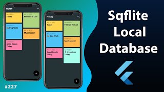 Flutter Tutorial  SQL Database Storage Using Sqlite amp Sqflite CRUD  Android amp iOS [upl. by Howlyn940]