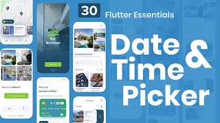 4K Flutter Essentials 30 Date amp Time Picker [upl. by Grenville]