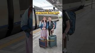 Economy vs First Class on a Korean Bullet Train [upl. by Hildagard968]