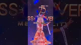 Miss Nigeria On Her National Costume missuniverse beautypageant beautyqueen nigeria shortvideo [upl. by Allicerp]