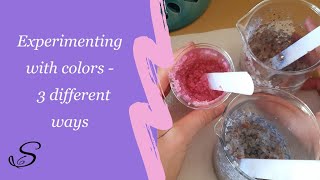 Part 2  How to color scented salt sizzlers  simmering granules [upl. by Topliffe]