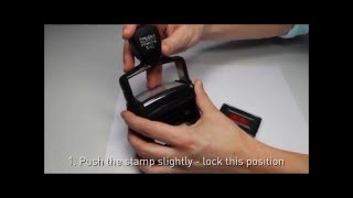 Trodat Professional self inking stamp ink pad change [upl. by Hnirt]