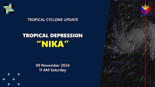 Press Briefing Tropical Depression NikaPH at 11 AM  November 09 2024  Saturday [upl. by Noreik867]