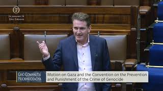 Dáil Éireann Motion re Gaza  24th January 2024 [upl. by Maxentia]