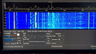 Icom IC7300 Waterfall Display And Rig Control [upl. by Ak915]