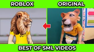 SML Movie vs SML ROBLOX 1 HOURS OF BEST JEFFY VIDEOS  Side by Side 19 [upl. by Anoved]