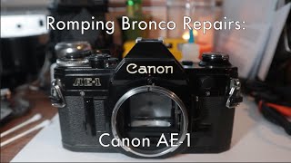 Canon AE1 Repair [upl. by Iadrahc111]