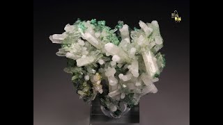 21574  ARAGONITE var LEADBEARING ARAGONITE TARNOWIZITE MALACHITE Tsumeb Mine Namibia [upl. by Ganiats891]