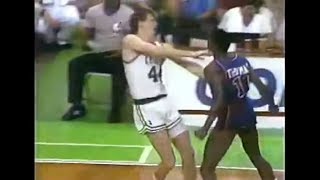 Isiah Thomas Takes Out His Frustration on Danny Ainge Game 7 1987 ECF [upl. by Anastasie]