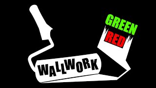 Green and red Graffiti wallwork [upl. by Hera]