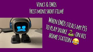 When EMOs steals my PS5 to play snake on the home station 🐍😂 [upl. by Ainnek727]