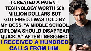 I created a patent technology but got fired being told A middle school diploma should disapp [upl. by Alix]