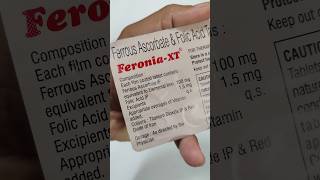 Feronia XT Tablet Price Per Sheet  Iron Tablet for Pregnancy Women  Zuventus Healthcare Limited [upl. by Jat677]