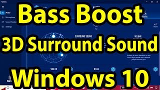 🔊Bass Boosted 3D Sound for Any Windows 10 PC  3D Surround Sound  Nahimic 3 [upl. by Burkhardt320]