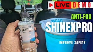 Shinexpro Anti Fog Spray  Remove fog from car windshield [upl. by Annasiul]