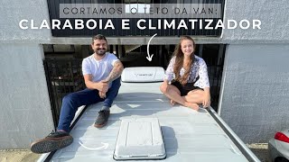 Instalação do climatizador e da claraboia no motorhome [upl. by Rocker]