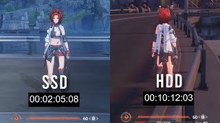 Wuthering Wave SSD vs HDD Loading Time Comparison [upl. by Asseral]