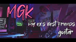 Machine Gun Kelly ft blackbear  my exs best friend  Guitar cover tutorial Easy play guitar songs [upl. by Adnale386]