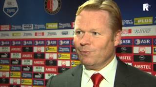 Ronald Koeman na afloop van Feyenoord  Willem II [upl. by Annayram763]