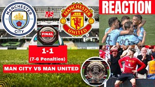 Man City vs Manchester United 11 76 Penalty Live Community Shield Football Match Score Highlights [upl. by Helsell351]