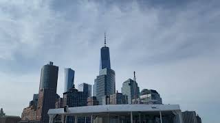 NY Waterway Ferry from Hoboken to Lower Manhattan newjersey newyork hudsonriver [upl. by Oleg]