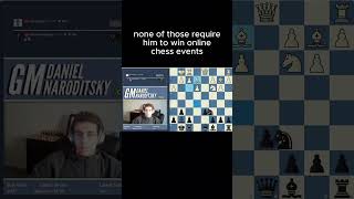 Did Daniel Naroditsky cheat in titled tuesday chesschesscheating short chessgame [upl. by Bashee177]