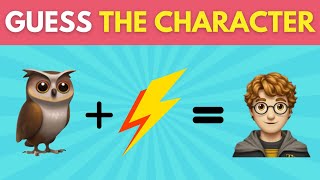 Guess The Harry Potter Character by Emoji ⚡  Harry Potter Quiz trendingviralvideos [upl. by Ojillek]